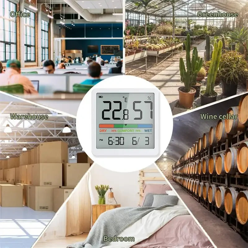 New Digital Home Indoor Temperature Humidity Meter LCD Digital Thermometer Hygrometer Sensor Gauge Weather Station