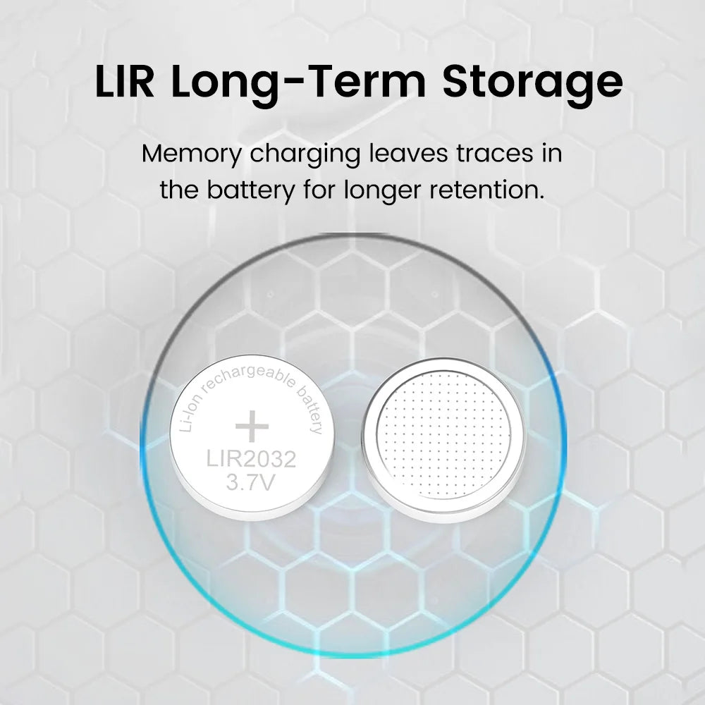 Elough Button Battery Charger For LIR1025/1220/1254/1620/1632/2016/2025/2032/2430/2450 Coin Lithium Batteries Type C Charger