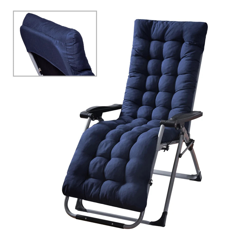 Sun Lounger Cushions Polyester Fiber Patio Chaise Lounge Cushions Pad  Indoor Outdoor Lounge Chair Cushion for Travel Holiday