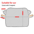 1 unidad de parabrisas de coche, cubierta de coche anti-UV para invierno, ventana delantera, anticongelante, antihielo, protección exterior para coche