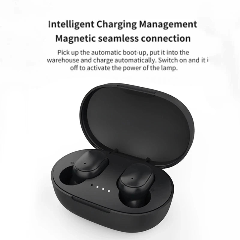 Original A6S TWS Bluetooth Headphone Wireless Earphone Stereo Headset Sport Earbuds With Microphone  Charging box For Smartphone