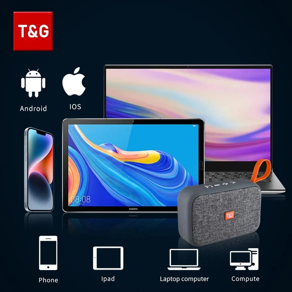 Altavoz inalámbrico Bluetooth portátil Mini Radio FM Impermeable Pequeño Subwoofer Caja de Sonido Música Woofer Computadora PC AUX Caixa De Som