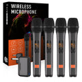 Micrófono inalámbrico M23-4 UHF, micrófono universal de grabación para karaoke con receptor de batería de litio para altavoz de fiesta e iglesia