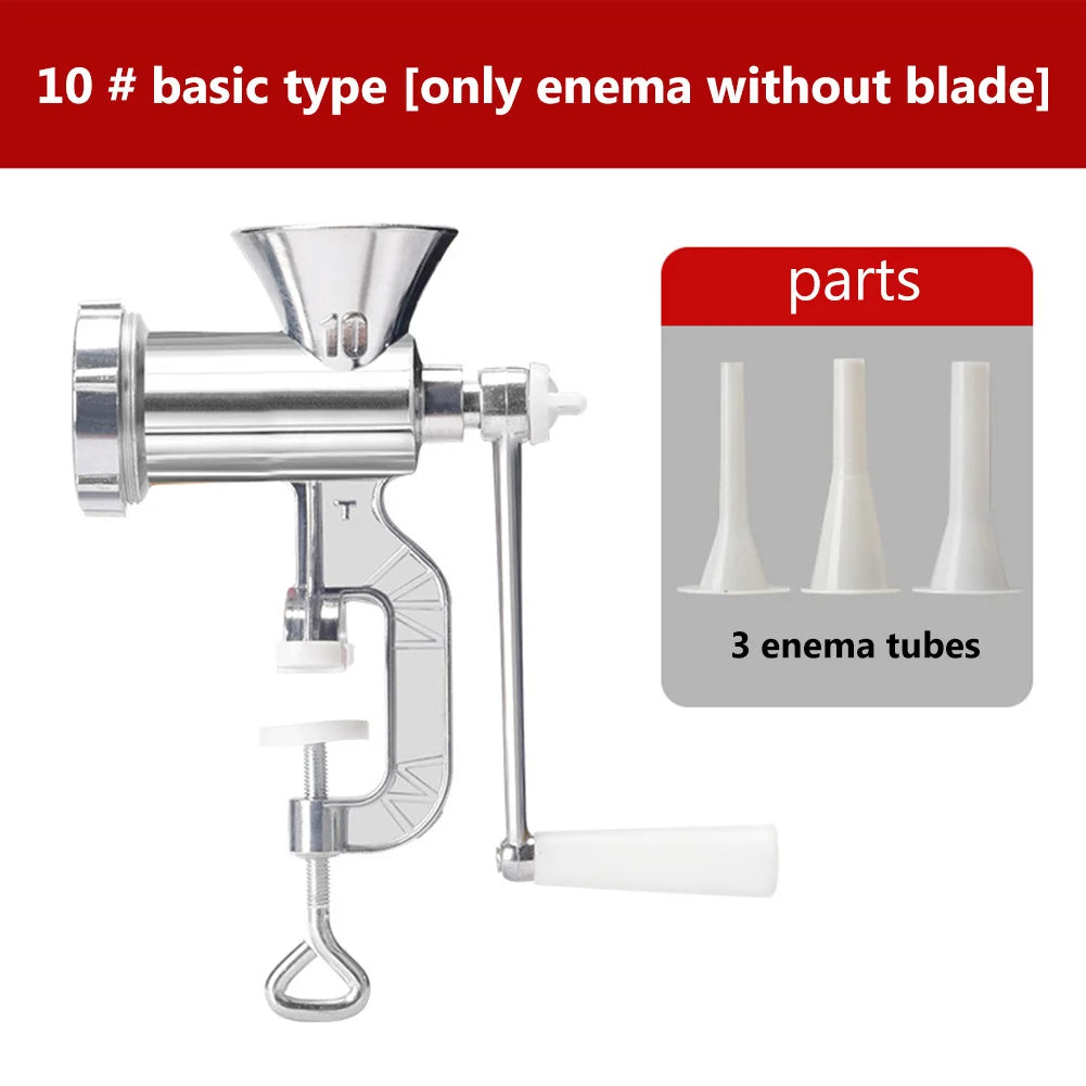 Handheld Manual Meat Making Mincer Grinder Cooking Tools Portable Noodles Sausage Stuffer Filler Hand Crank Accessories Kitchen