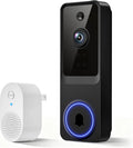 Cámara de timbre de video inalámbrica con almacenamiento en la nube, visión nocturna, alertas en tiempo real para seguridad del hogar