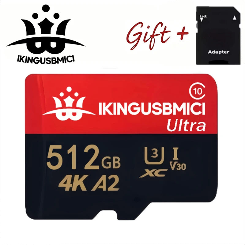 64GB 128GB 512GB Memory Card Micro TF/SD Card SD Cards TF Cards V60 Full HD Ultra for Digital Devices Surveillance Camera