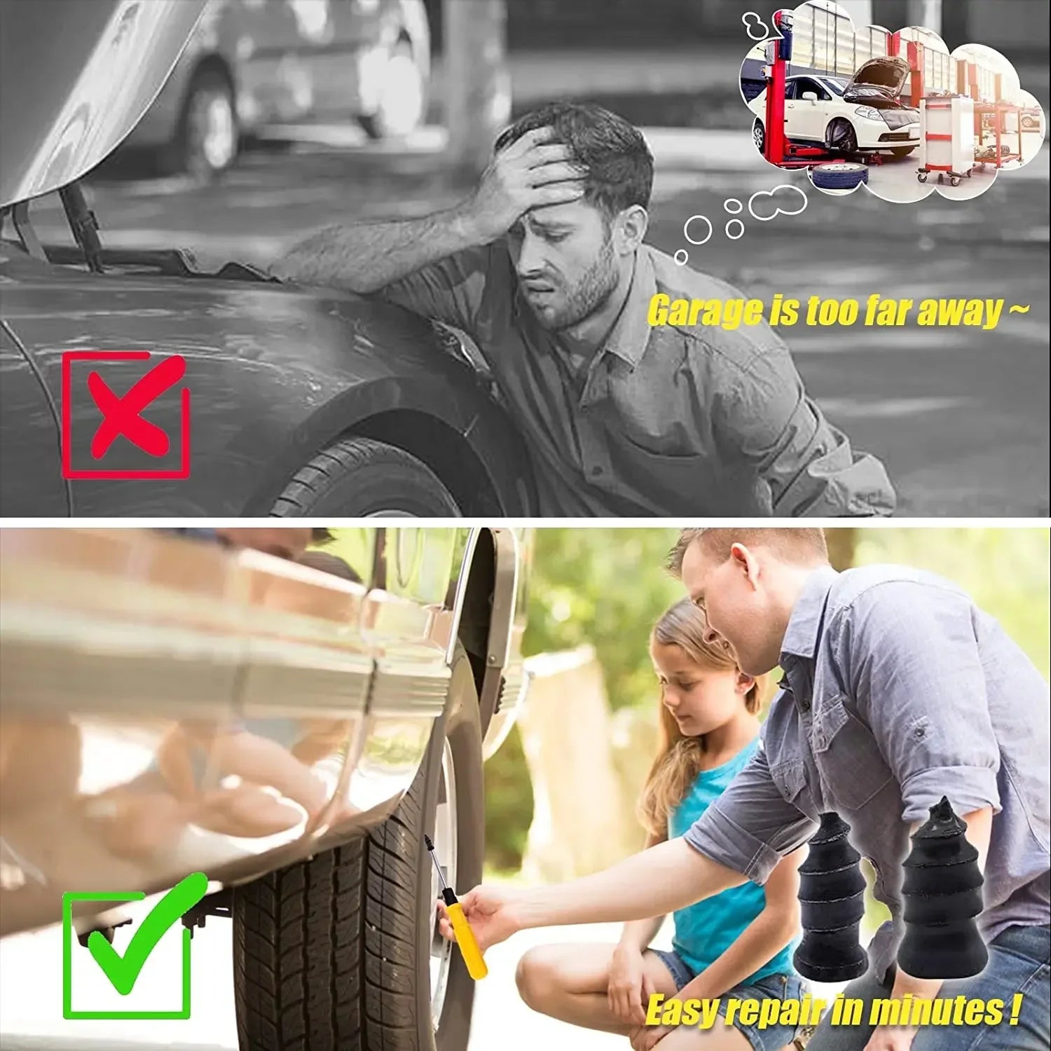 Vacuum Tyre Repair Nail Tire Puncture 10/30pcs Screws Motorcycle Fitting Set Tubeless Wheel Repair Punctures Kit Patches for Car