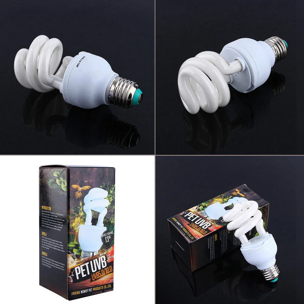 【Venta】 Bombilla de luz UV de 13W UVB 5.0 con base E27 de bajo consumo para tortugas, serpientes y reptiles. Bombilla de bajo consumo para tortugas, serpientes y reptiles.