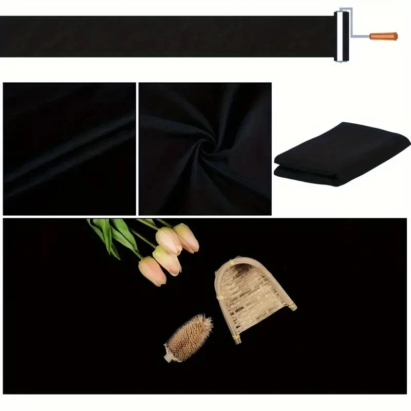 Portable black background fabric, suitable for photography, multifunctional and easy to install background fabric