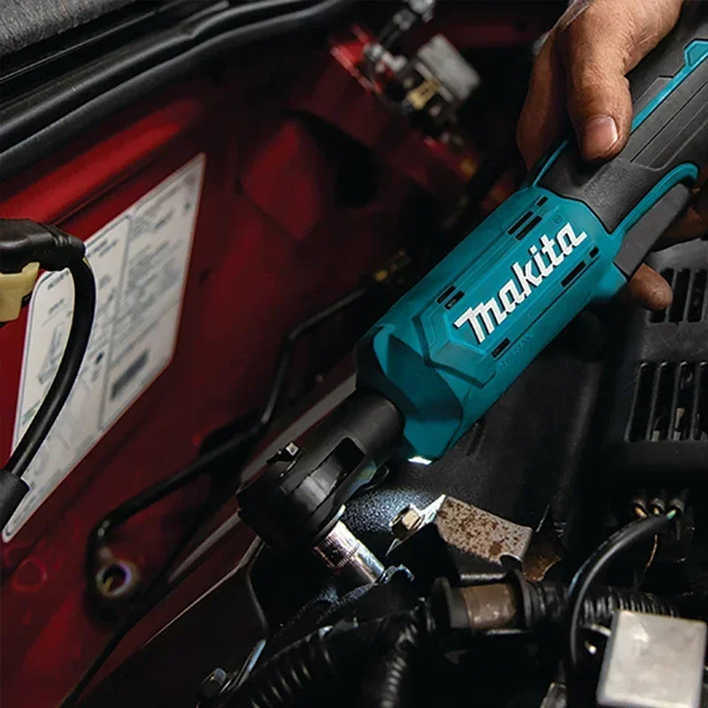 MAKITA DWR180Z 18V Cordless Ratchet Wrench 6.35mm Drive High-Torque 47.5 N·m Angle Socket Tool for Industrial & Auto Use