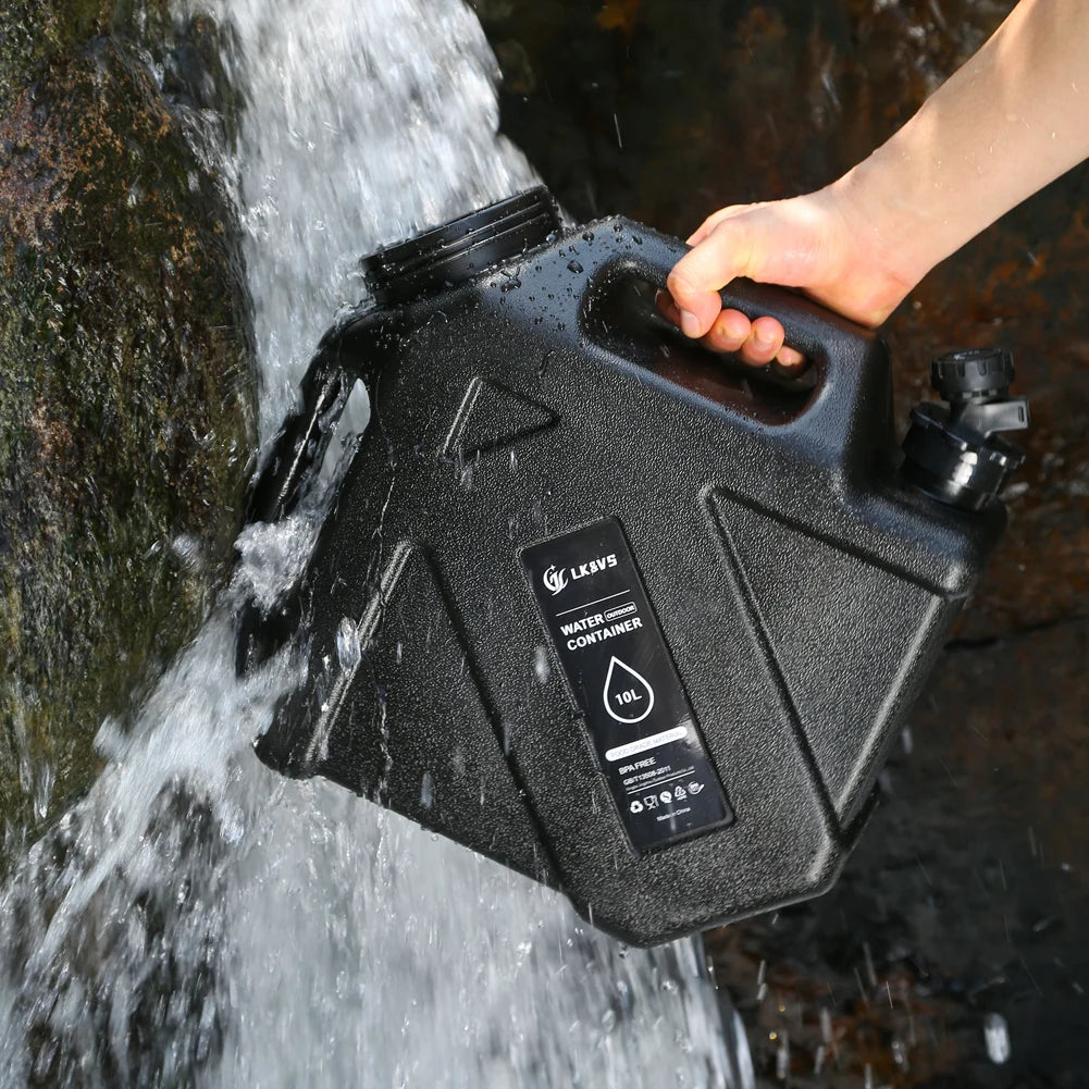 12L/10L Portable Camping Water Jug with Faucet Water Tank for Car Drinking Carrier Camping Large Capacity Water Storage Bucket