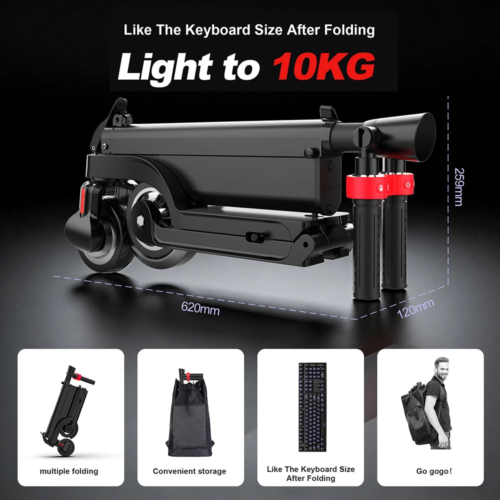 HUANCI X6 electric scooter adults Foldable electric scooters 350W scooters electric 36V 7.5A e scooter Smart APP escooters
