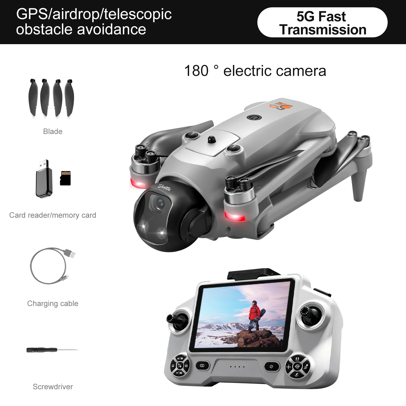 NEW YL059 Mini Drone 8K HD Camera Foldable Quadcopter 5G WiFi FPV Altitude Hold Headless Mode One Key Return RC Drone Toys Gifts