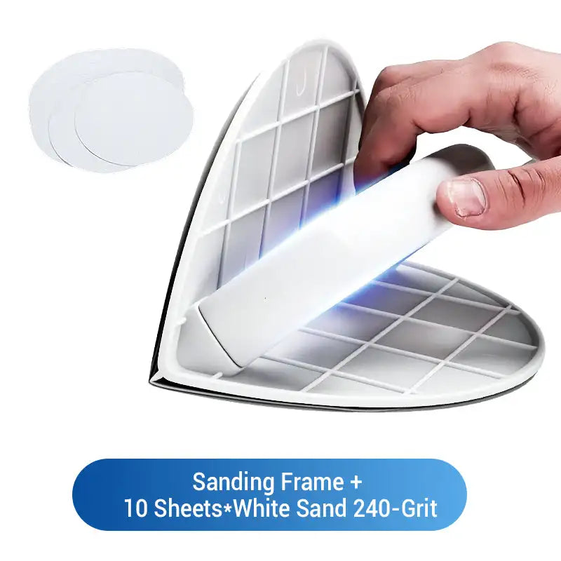 Multifunctional Semi-Circular Angle Sanding Sandpaper Tool Angle Sandpaper Holder Self-adhesive High-end Putty Polishing Tool