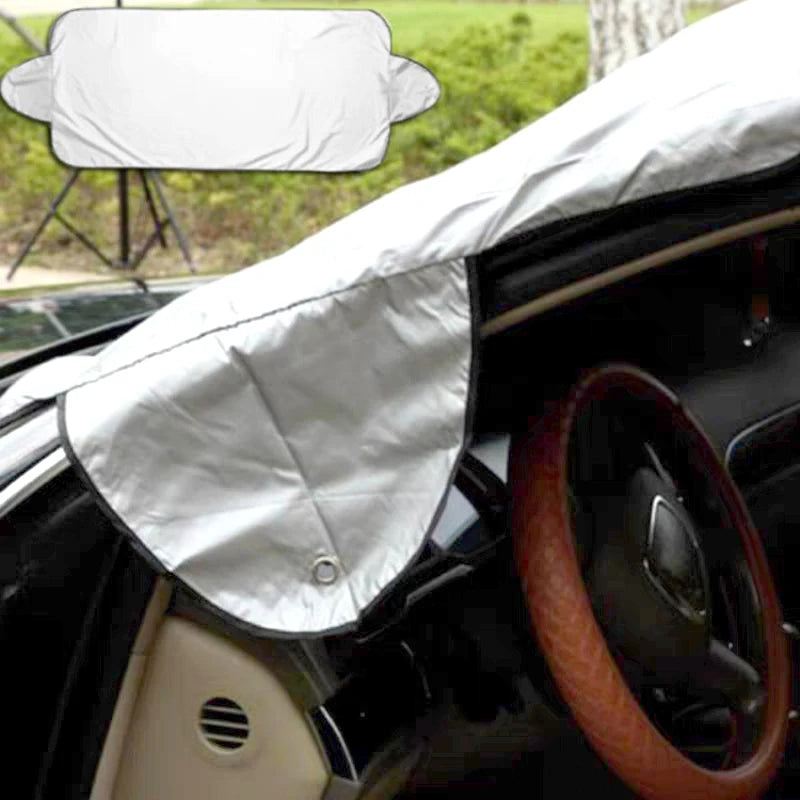 1Pc Car Windshield Protector Anti-falling leaves Sun Shade Dust Frost Freezing Snow Windshield Cover Car Exterior accessories