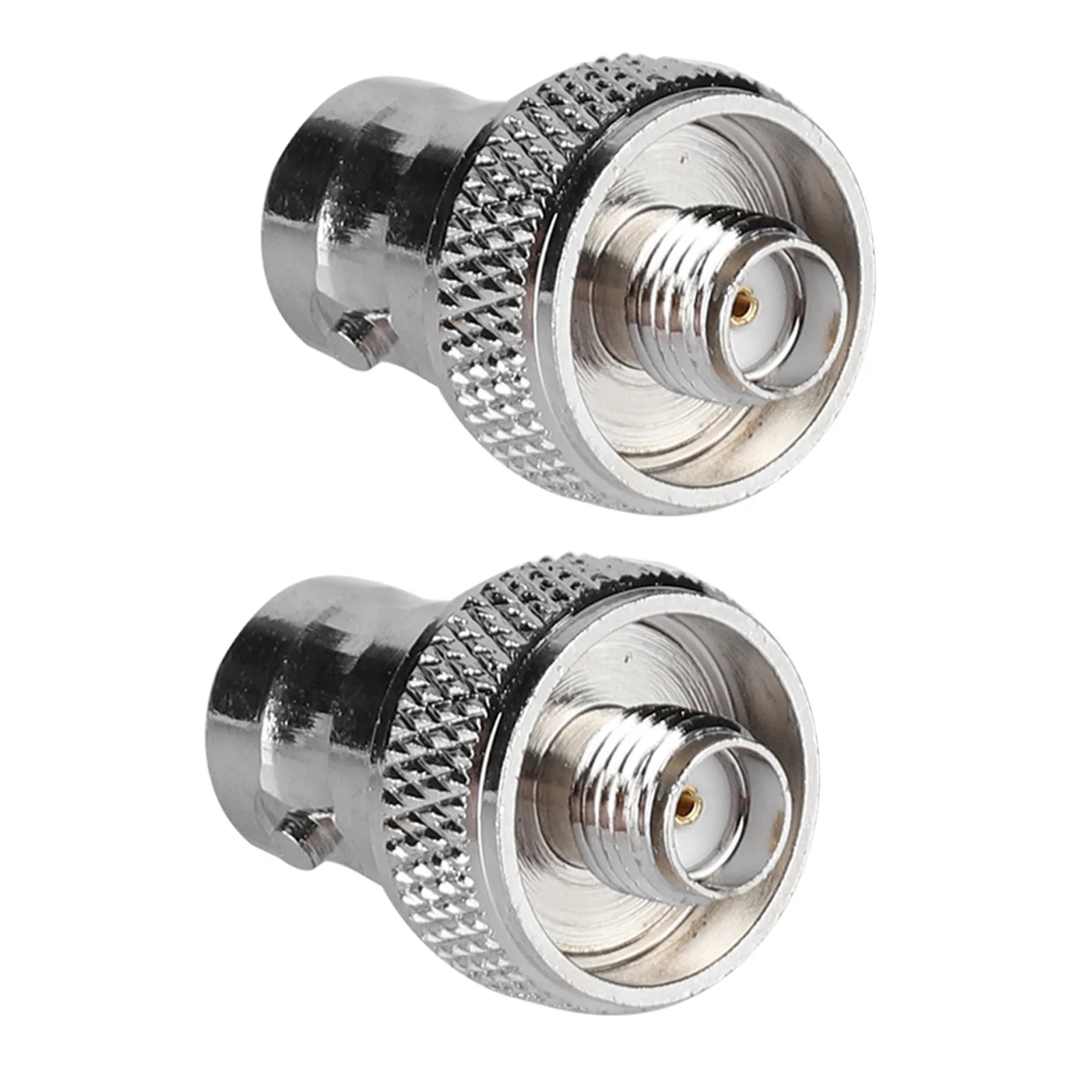2 adaptadores conectores SMA hembra a BNC hembra