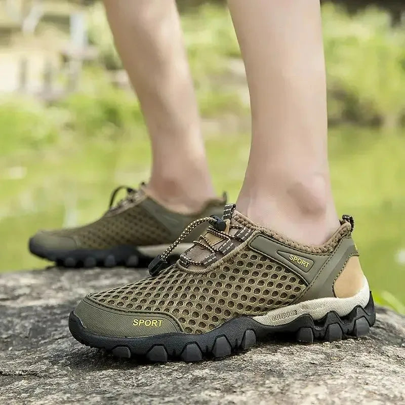 Zapatillas de vadeo descalzas, zapatillas transpirables para hombre, zapatos de moda para hombre, zapatos de escalada y senderismo para hombre, playa al aire libre
