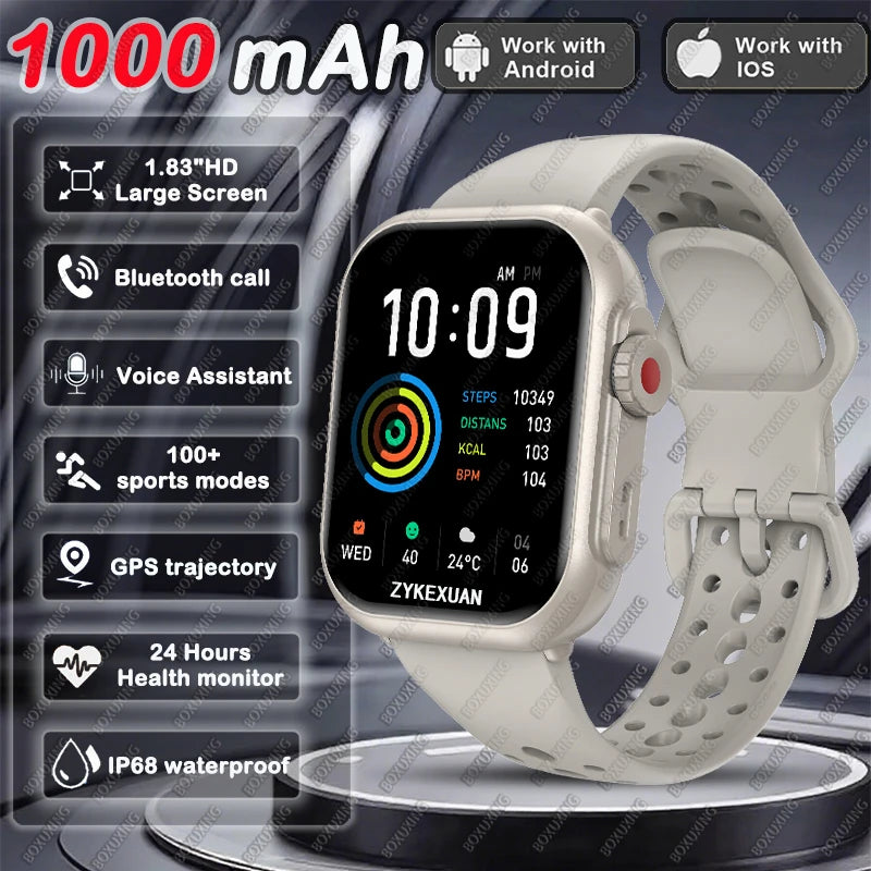 2026 Fashion Women Watch Ultra2 SE Smart Watches 1000mAh 1.85"AMOLED Full Touch Screen BT Call Smartwatch For Android IOS Ladie