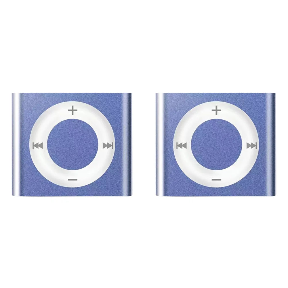 Mini MP3 Music Players Metal Clip-on Build in Speaker 180mAh Touch Tone Rechargeable with Headphone Support TF Card for Students