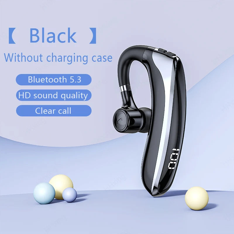 Auriculares inalámbricos Bluetooth con micrófono, audífonos con cancelación de ruido ENC, manos libres para negocios y conducción