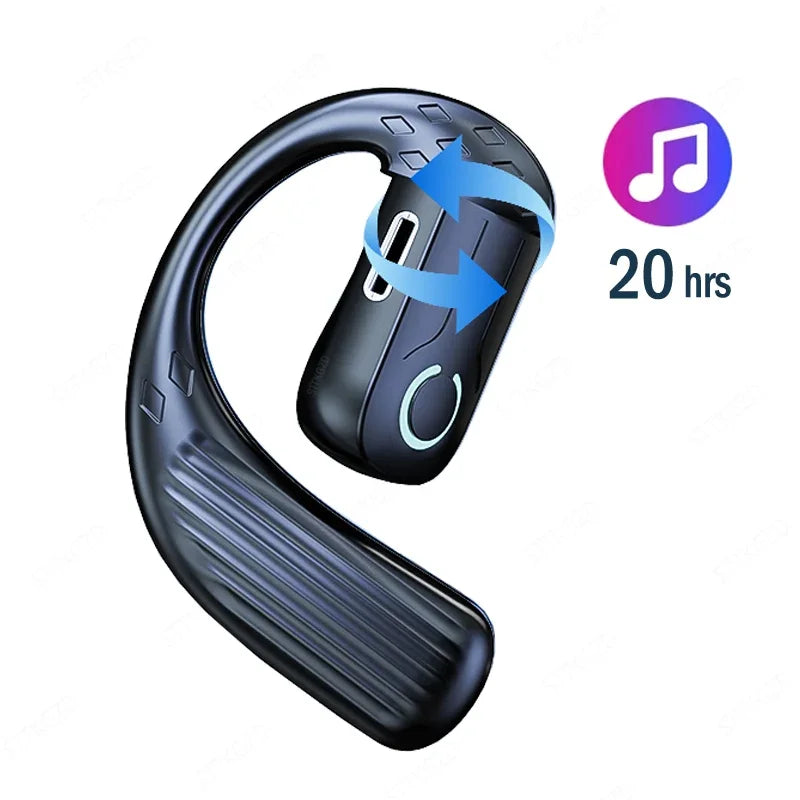 Auriculares Bluetooth inalámbricos con micrófono, auriculares de conducción ósea, manos libres, con cancelación de ruido para conducir Audífonos