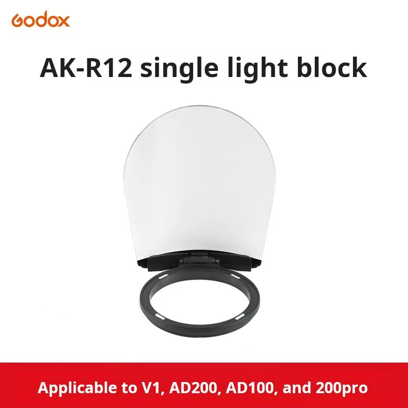 Godox S-R2/AK-R1/BD07/H200R/AD-P/AD-L/EC200 Flash Speedlight Adapter Barn Door, Snoot, Color Filter Reflector FOR AD200 PRO