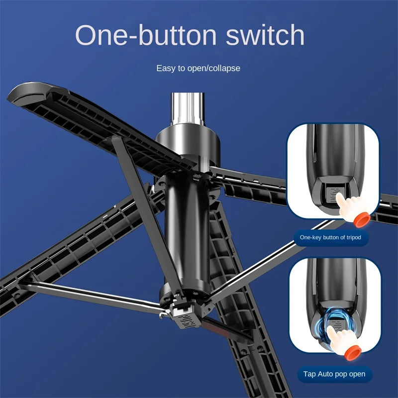 2026 New 1800mm Tripod for Smartphone Camera,Tripods Stand with Bluetooth shutter Wireless Selfie Stick Steady brackets holder