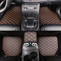 Alfombrillas universales de piel sintética para coche, 5 unidades, impermeables, a prueba de polvo, almohadillas protectoras de moda para coche