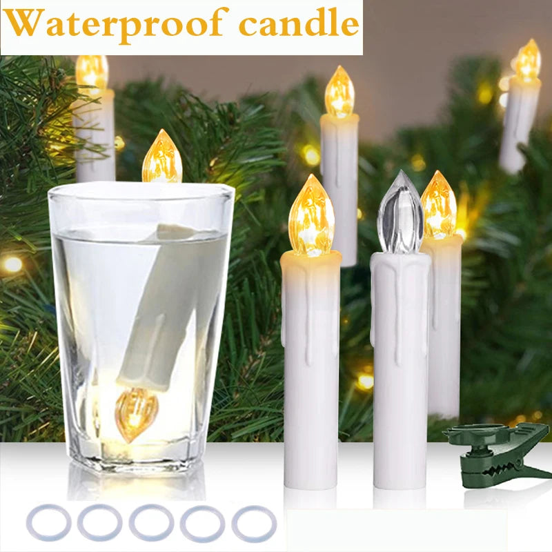 200 hours Realistic Flickering LED Candle Remote Timer for Christmas Gift Home Decor Centerpiece Wedding Artificial Flameless
