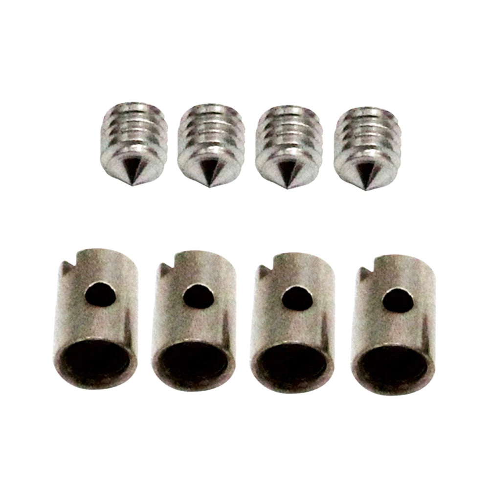 4 Sets Solderless Cable Nipples 5mm Throttle Choke for Motorcycle Scooter Quad Mower