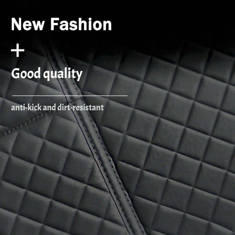 New Car Anti Kicks Pad With Organizer Pocket Leather Universal Seat Back PU Leather Protector Cover Backseat Child Kick Mats
