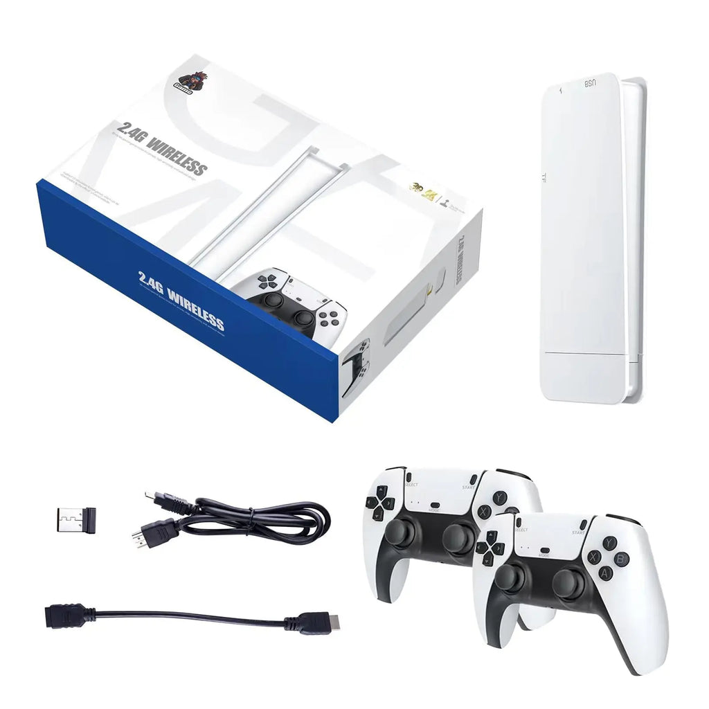 M15 Video Game Console 2.4G Wireless Dual Controller Retro TV Game Stick 20000 Classical Games Two Player Game Big Color Box