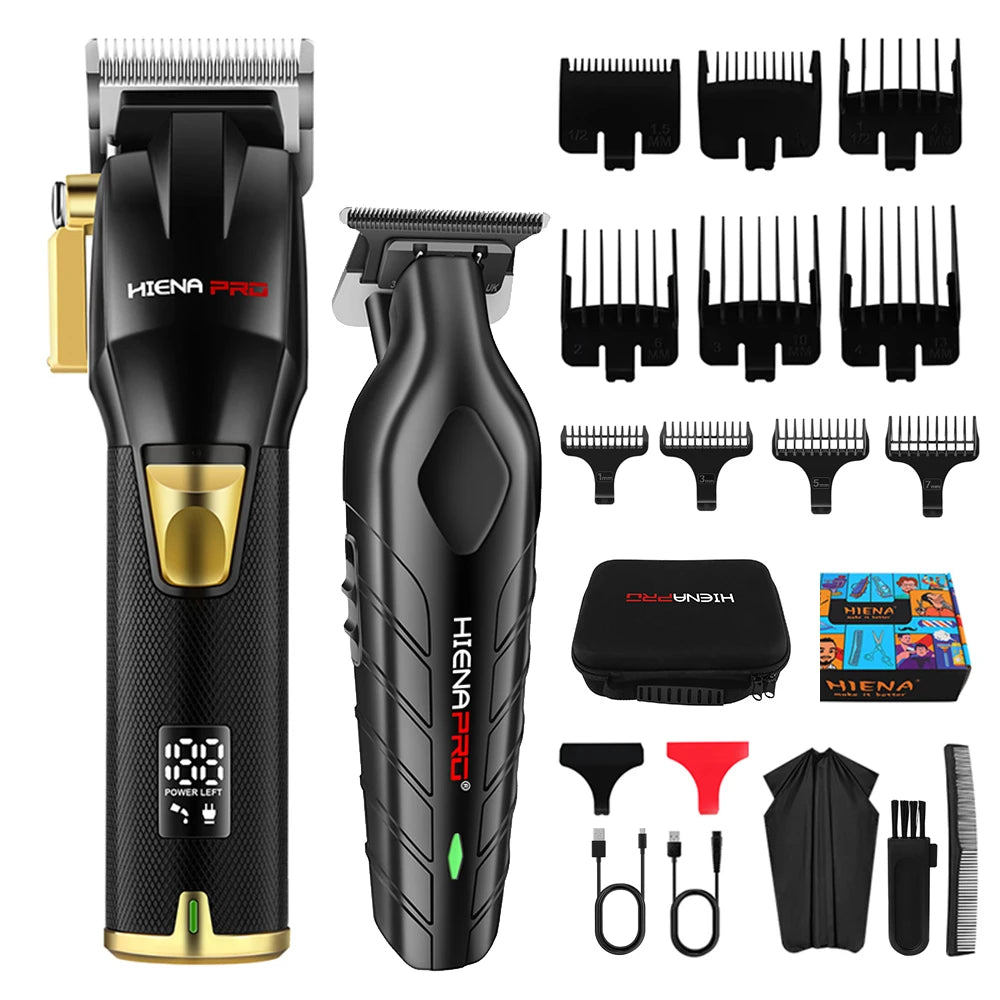 hiena Kemei Hair Trimmer Hair Clipper Professional Barber Trimmer Electric Shaver Hair Cutting Machine Rechargeable Trimmer Men
