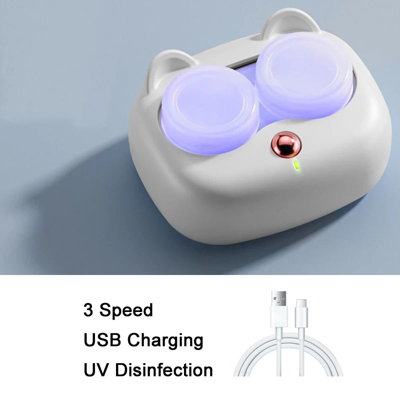 New Ultrasonic Contact Lenses Cleaner Removable Portable High Frequency Vibration Contact Lens Cleaning  For Contact Lens Care