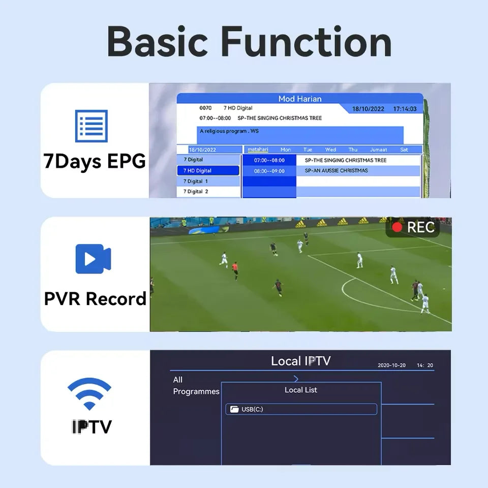 Dluxury New DVB T2 DVB C H.265 Digital TV Decoder HD Free TV Channels 7Days EPG TV Tuner TV STICK for Spain France Itlay ect