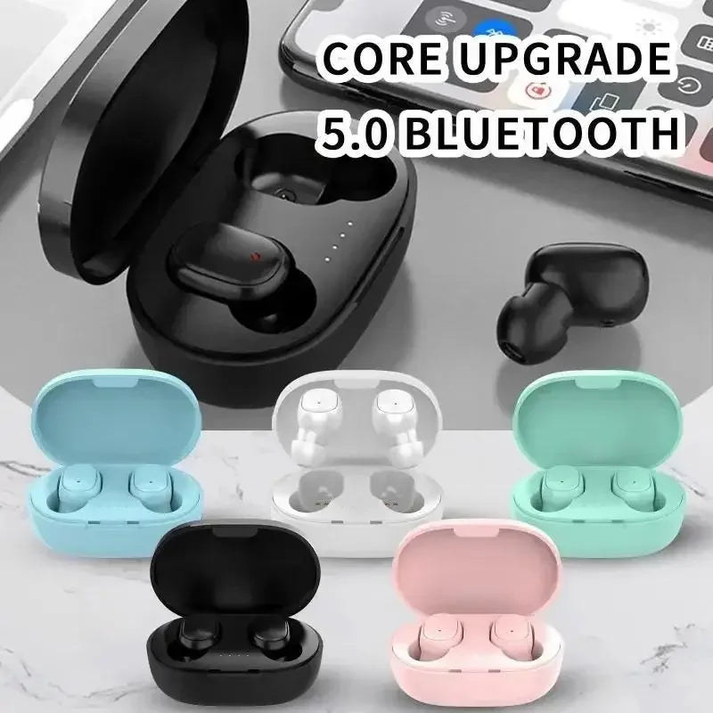 A6S TWS Wireless Bluetooth Headset With Microphones Sports Earbuds Earphones Noise-cancelling Earplug Mini Headphones Hands-free