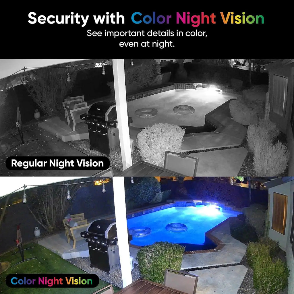 Wyze Cam v4, cámara de seguridad inteligente 2K Wi-Fi para el hogar, foco/sirena activado por movimiento, audio bidireccional, monitor para mascotas/bebés para exteriores/interiores