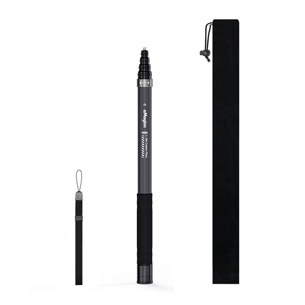 3M Invisible Selfie Stick for Insta360 X5/X4/Ace Pro 2 Adjustable Extension Pole Carbon Fiber Extended Monopod Camera Accessorie