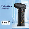 HFX-01 Powerful Turbo Air Blower 380g Blowing Force Strong Airflow Turbo Fan Power Bank Function Wireless Compressed Air Duster