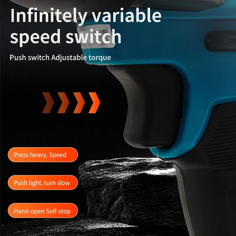Makita DTW700 1000N.M Torque Brushless Electric Impact Wrench Cordless Electric Drill 1/2" Wrench Power Tools For 18V Battery