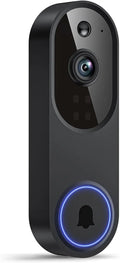Cámara de video inalámbrica para timbre con detección de IA, visión nocturna, audio bidireccional, alimentada por batería para uso en interiores y exteriores