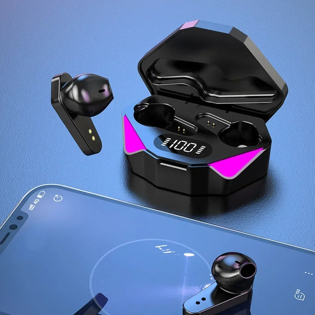 X15 TWS Auriculares inalámbricos Bluetooth 5.3 Auriculares con latencia baja de 65ms Auriculares de juego Esport Gamer con micrófono para Xiaomi iPhone