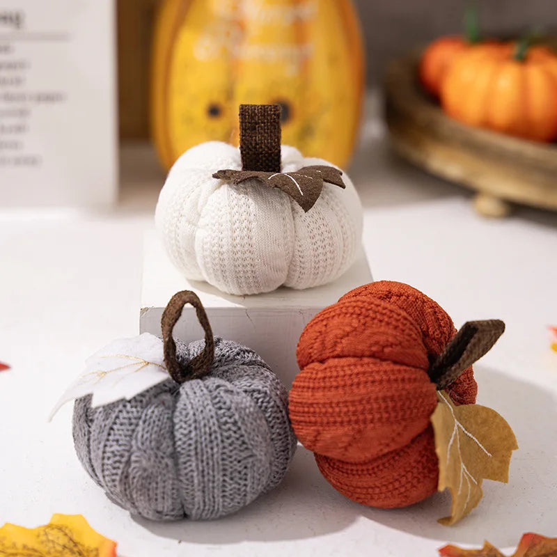 Calabaza Artificial Decoración de Halloween Mini Calabaza Falsa Simulada Decoración de Fiesta de Cosecha de Otoño Atrezos de Regalo para Niños de Acción de Gracias
