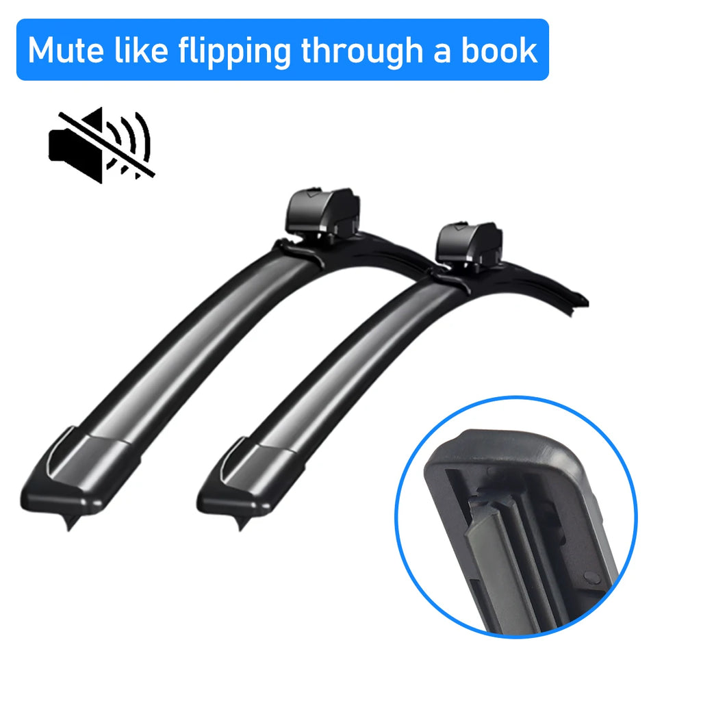 1 escobilla de limpiaparabrisas universal delantera para coche, de goma duradera, suave, sin marco, sin soporte, cepillos, parabrisas, accesorios para ventanas