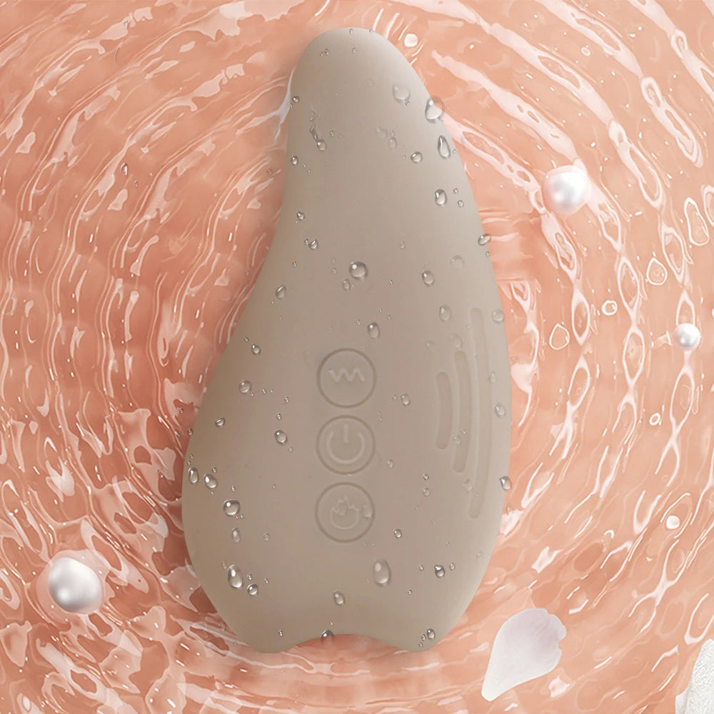 Masajeador de lactancia con calor, masajeador de silicona suave para lactancia con calor + vibración para conductos obstruidos y mejor flujo de leche