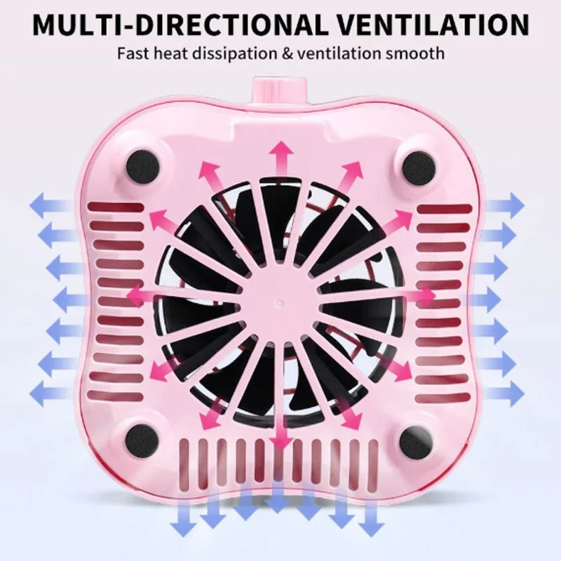 Nail Vacuum Cleaner, Infinitely Adjustable, High Suction Power, Equipped with 10 Filter Cotton, Nail Dust Collector Tool