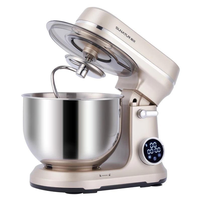 SUNATUR 5.5L Stand Mixer 800w electric kitchen blender planetary mixer timed Food Processor Direct current mixer Cake Baking
