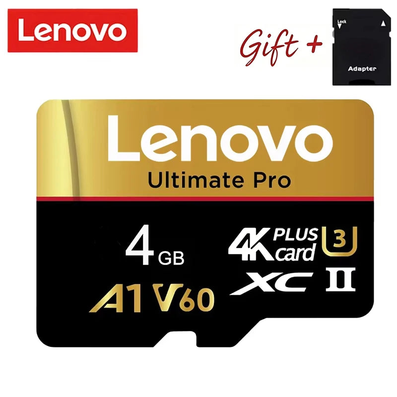 Lenovo Fiable 512GB Micro TF SD Tarjetas SD Tarjeta de Memoria Tarjetas TF 128GB U1 64GB A1 Amplia Compatibilidad para Dash Cam/PC/Mac