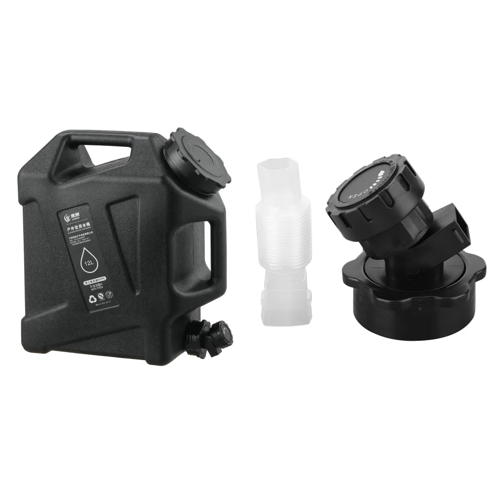 12L/10L Portable Camping Water Jug with Faucet Water Tank for Car Drinking Carrier Camping Large Capacity Water Storage Bucket