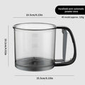 Kitchen baking, cake flour sieve, 40 mesh semi-automatic filter sieve, flour sieve with capacity scale